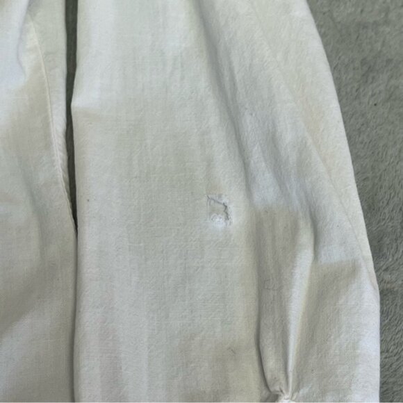 Vintage Levi's White Cotton Long Sleeve Snap Down Shirt - Picture 13 of 14